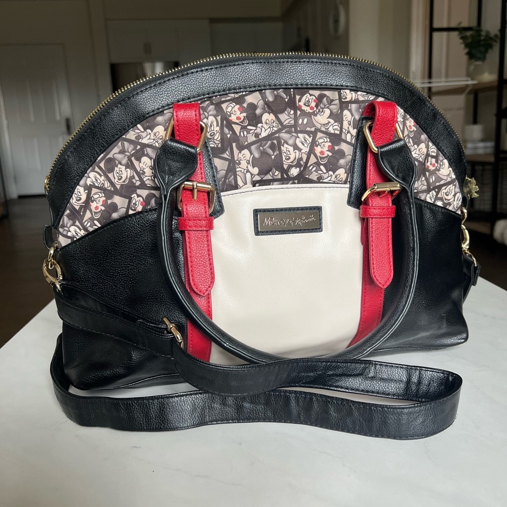 Mickey Mouse Black and Red Crossbody Purse